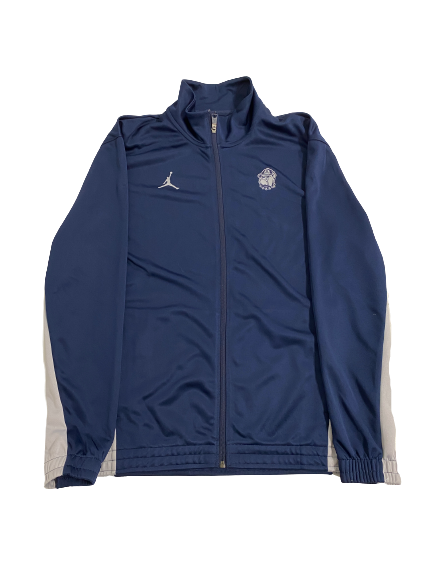Jordan Riley Georgetown Basketball Player-Exclusive Travel Zip-Up Jacket (Size XL)