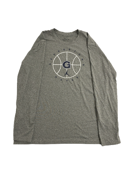 Jordan Riley Georgetown Basketball Team-Issued Long Sleeve Shirt (Size XL)