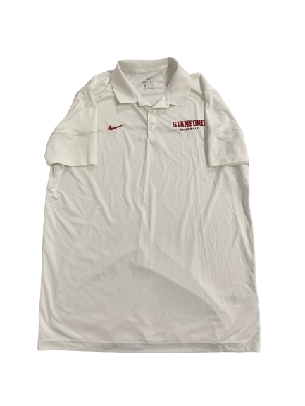 Will Matthiessen Stanford Baseball Team-Issued Polo Shirt (Size XL)