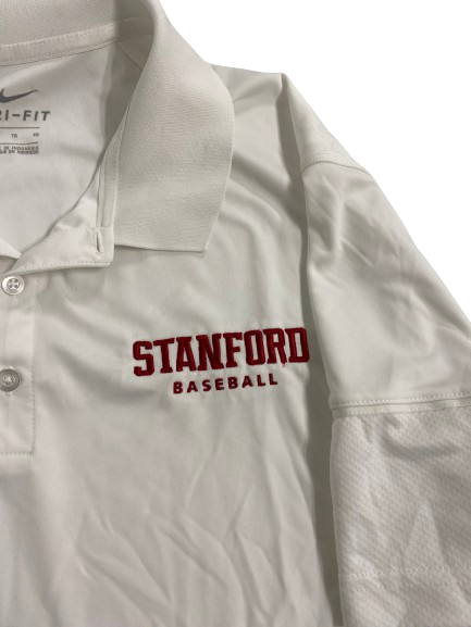 Will Matthiessen Stanford Baseball Team-Issued Polo Shirt (Size XL)