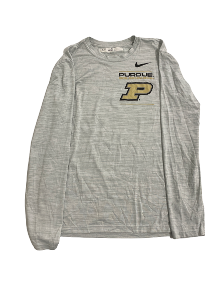 Eric Hunter Jr. Purdue Basketball Team-Issued Long Sleeve Shirt (Size M)