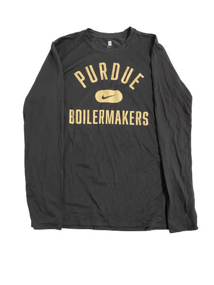 Eric Hunter Jr. Purdue Basketball Team-Issued Long Sleeve Shirt (Size M)