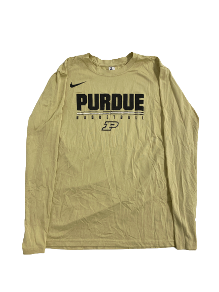 Eric Hunter Jr. Purdue Basketball Team-Issued Long Sleeve Shirt (Size M)