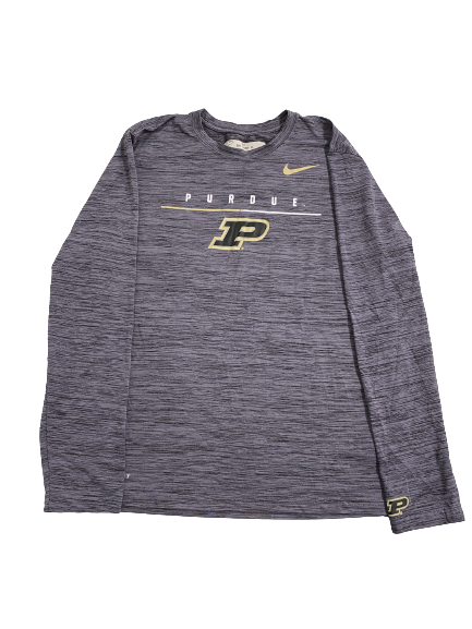 Eric Hunter Jr. Purdue Basketball Team-Issued Long Sleeve Shirt (Size M)