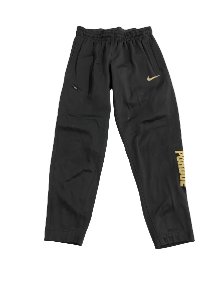 Eric Hunter Jr. Purdue Basketball Team-Issued Travel Sweatpants (Size M)