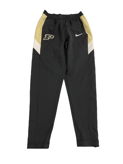 Eric Hunter Jr. Purdue Basketball Player-Exclusive Pre-Game Warm-Up Snap-Off Sweatpants (Size MT)