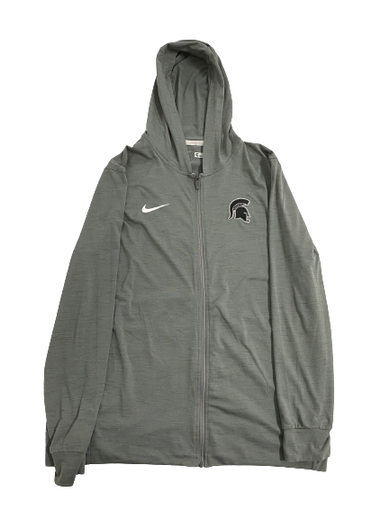 Jordon Simmons Michigan State Football Team-Issued Zip-Up Jacket (Size L)