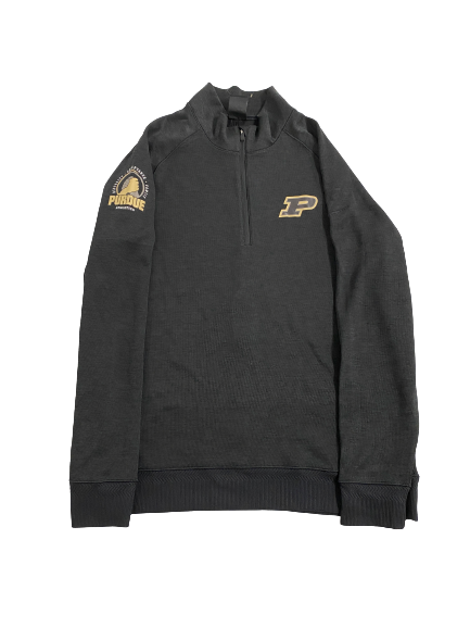 Eric Hunter Jr. Purdue Basketball Team-Issued Quarter-Zip Coaches Pullover (Size M)