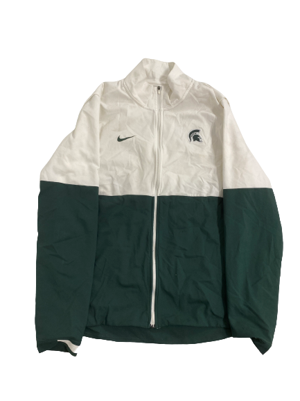 Jordon Simmons Michigan State Football Team-Issued Zip-Up Jacket (Size M)