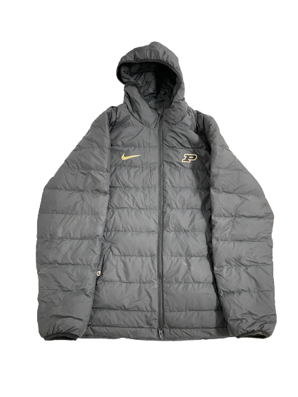 Eric Hunter Jr. Purdue Basketball Player-Exclusive Premium Winter Puffer Jacket (Size M)