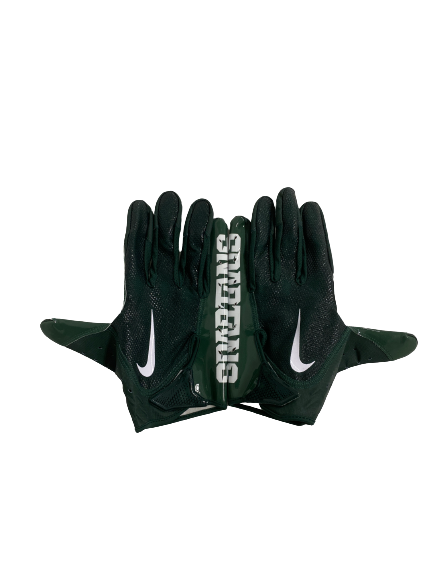 Jordon Simmons Michigan State Football Player-Exclusive Gloves (Size XXL)