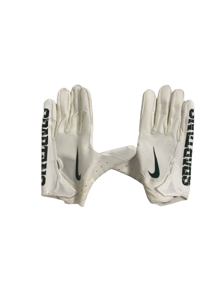 Jordon Simmons Michigan State Football Player-Exclusive Gloves (Size XXL)