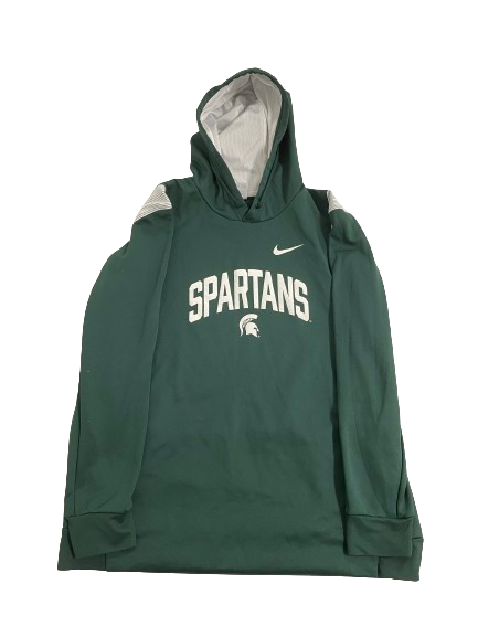 Sam Leavitt Michigan State Football Team-Issued Sweatshirt (Size XL)