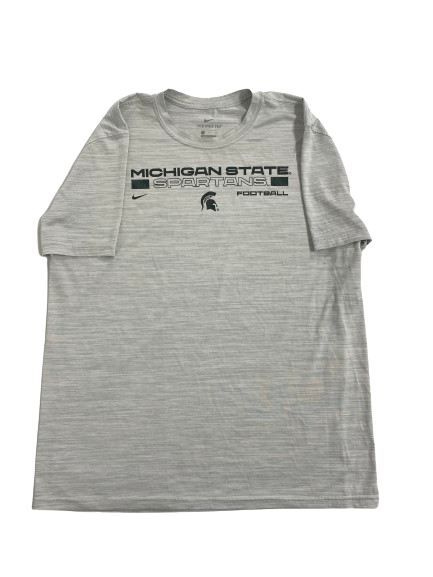 Sam Leavitt Michigan State Football Team-Issued T-Shirt (Size L)
