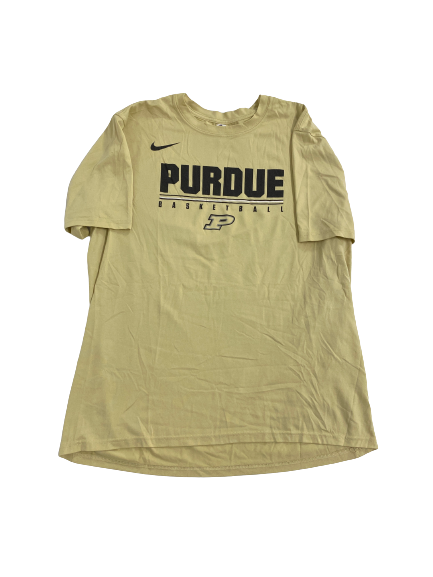 Eric Hunter Jr. Purdue Basketball Team-Issued T-Shirt (Size L)