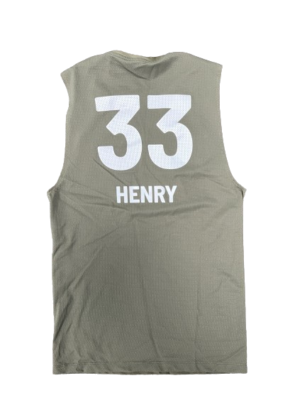 K.J. Henry Clemson Football NFL COMBINE Compression Tank (Size XL)