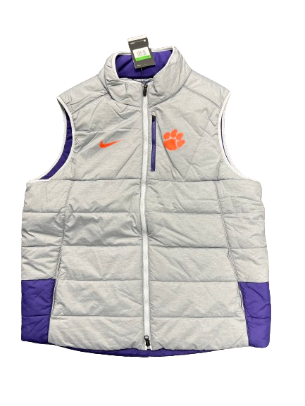 Clemson Football Team Issued Puffer Vest (Size XL)