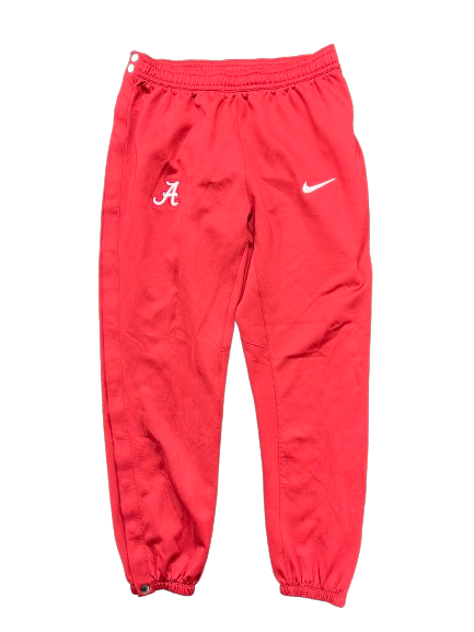 Alabama Basketball Player-Exclusive Pre-Game Warm-Up Snap-Off Sweatpants  (Size L)