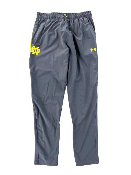 Notre Dame Football Team Issued Travel Sweatpants (Size L)