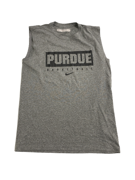 Eric Hunter Jr. Purdue Basketball Team-Issued Workout Tank (Size MT)