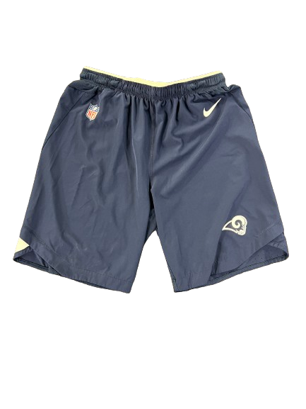 St. Louis Rams Football Team Issued Workout Shorts (Size M)