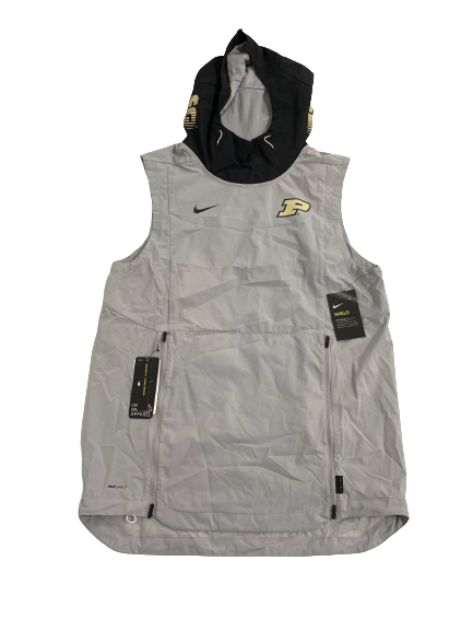 Eric Hunter Jr. Purdue Basketball Player-Exclusive Premium Sleeveless Hoodie (Size MT) (NEW WITH $150 TAG)