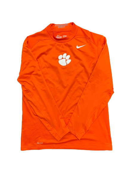 Clemson Football Player Exclusive Fitted "HYPERWARM SHIELD" Thermal Long Sleeve (Size XL)