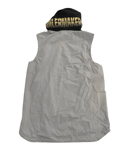 Eric Hunter Jr. Purdue Basketball Player-Exclusive Premium Sleeveless Hoodie (Size MT) (NEW WITH $150 TAG)
