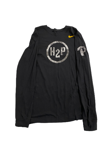 Hunter Sellers Pittsburgh Football Player-Exclusive "H2P" Long Sleeve Shirt (Size L)