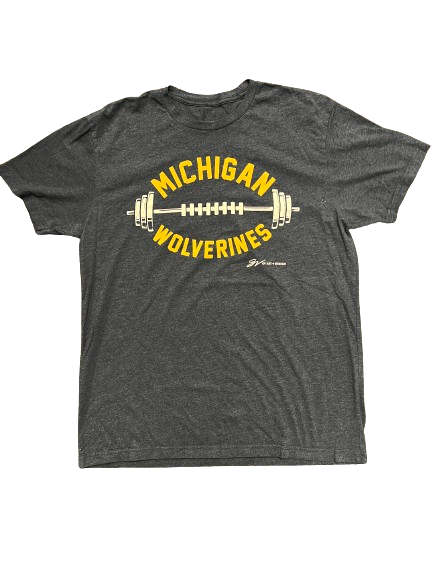 Michigan Football Player Exclusive "Strength" T-Shirt (Size L)