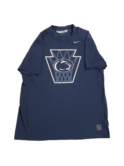 Myles Dread Penn State Basketball Player-Exclusive Fitted Compression Shirt (Size XL)