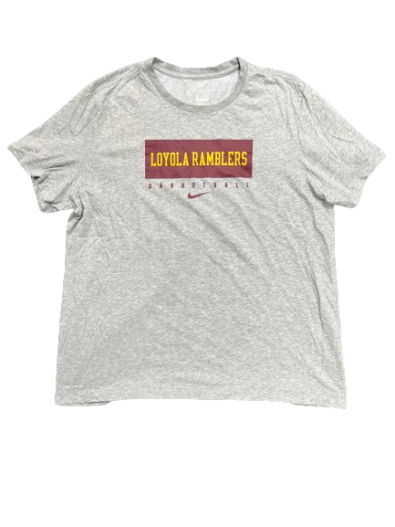 Loyola Chicago Basketball Team Issued Workout Workout Shirt (Size XL)