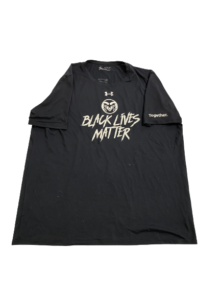 David Roddy Colorado State Basketball "Black Lives Matter" Pre-Game Warm-Up Shooting Shirt (Size XXL)