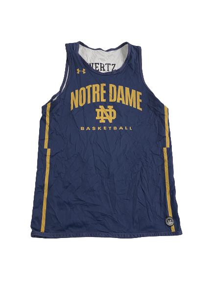 Trey Wertz Notre Dame Basketball Player-Exclusive Reversible Practice Jersey (Size L)