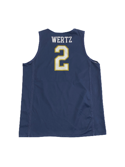 Trey Wertz Notre Dame Basketball Player-Exclusive Reversible Practice Jersey (Size L)