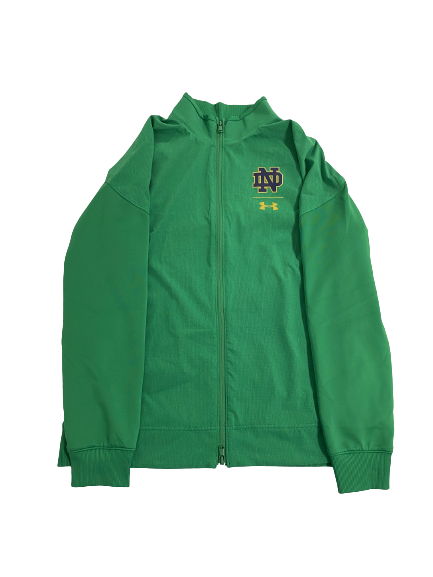 Trey Wertz Notre Dame Basketball Team-Issued Zip-Up Jacket (Size L)