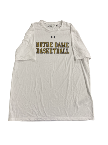 Trey Wertz Notre Dame Basketball Team-Issued T-Shirt (Size L)