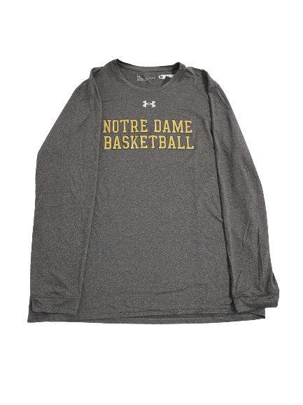 Trey Wertz Notre Dame Basketball Team-Issued Long Sleeve Shirt (Size L)