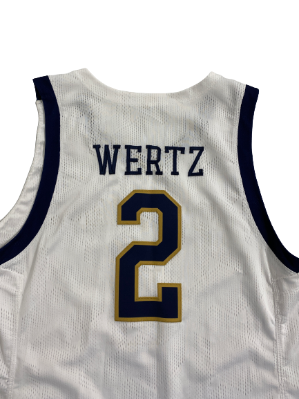Trey Wertz Notre Dame Basketball Game-Worn Jersey (Size L)