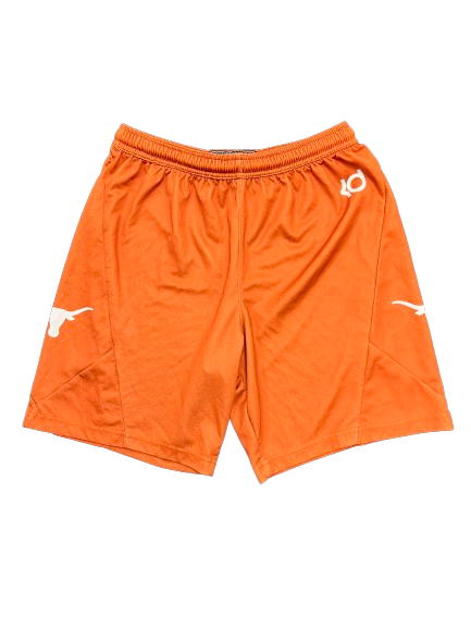 Ithiel Horton Texas Basketball Player Exclusive "KD" Practice Shorts (Size L)