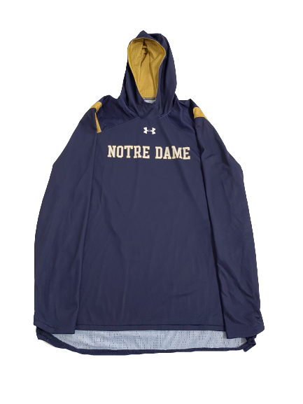 Dane Goodwin Notre Dame Basketball Player-Exclusive Pre-Game Warm-Up Performance Hoodie (Size XL)