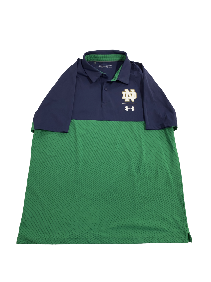 Dane Goodwin Notre Dame Basketball Team-Issued Polo Shirt (Size XL)