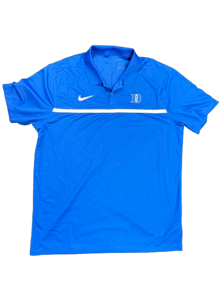 Jaden Schutt Duke Basketball Team Issued Polo Shirt (Size L)