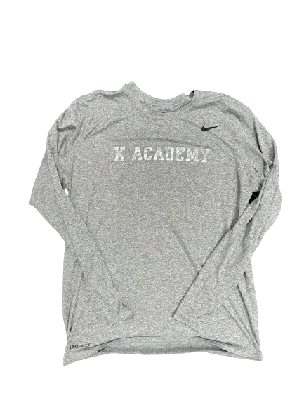 Jaden Schutt Duke Basketball Player Exclusive "K ACADEMY" Long Sleeve Shirt (Size L)