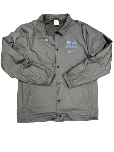 Jaden Schutt Duke Basketball Team Issued Full Button Up Jacket (Size L)
