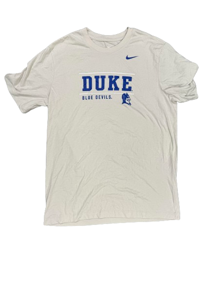 Jaden Schutt Duke Basketball Team Issued Workout Shirt (Size L)