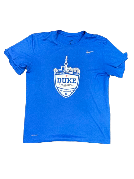 Jaden Schutt Duke Basketball Player Exclusive CANADA TOUR T-Shirt (Size L)