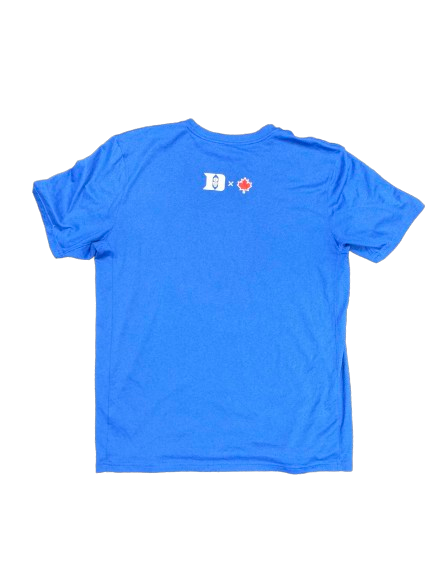 Jaden Schutt Duke Basketball Player Exclusive CANADA TOUR T-Shirt (Size L)