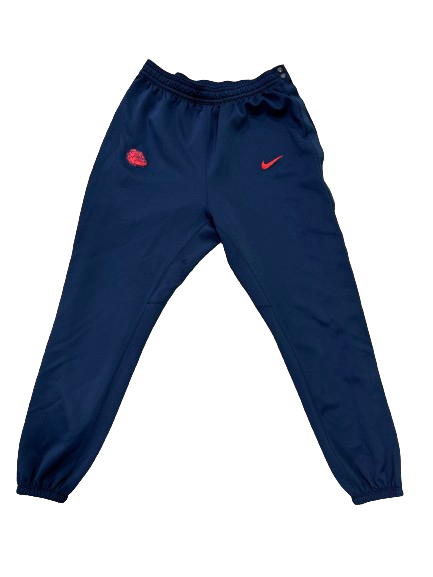 Anton Watson Gonzaga Basketball Player Exclusive Pre-Game Warm-Up Snap-Off Sweatpants (Size XLT)