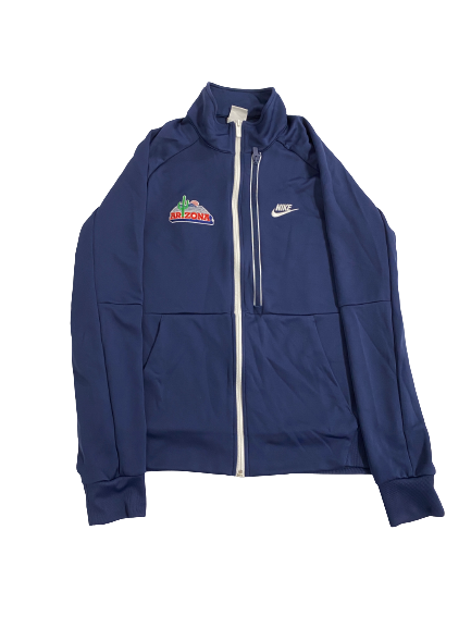 Adama Bal Arizona Basketball Player-Exclusive Zip-Up Jacket With Alternate Desert Logo (Size L)